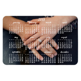 Imán Magnetic Calendar Photo Magnet 2019 4x6