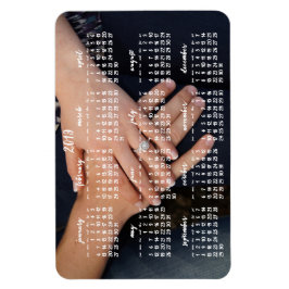 Imán Magnetic Calendar Photo Magnet 2019 4x6