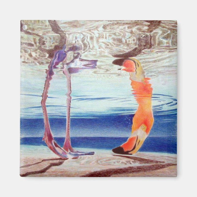 IMÁN MAGNETO CON FLAMINGO (Frente)