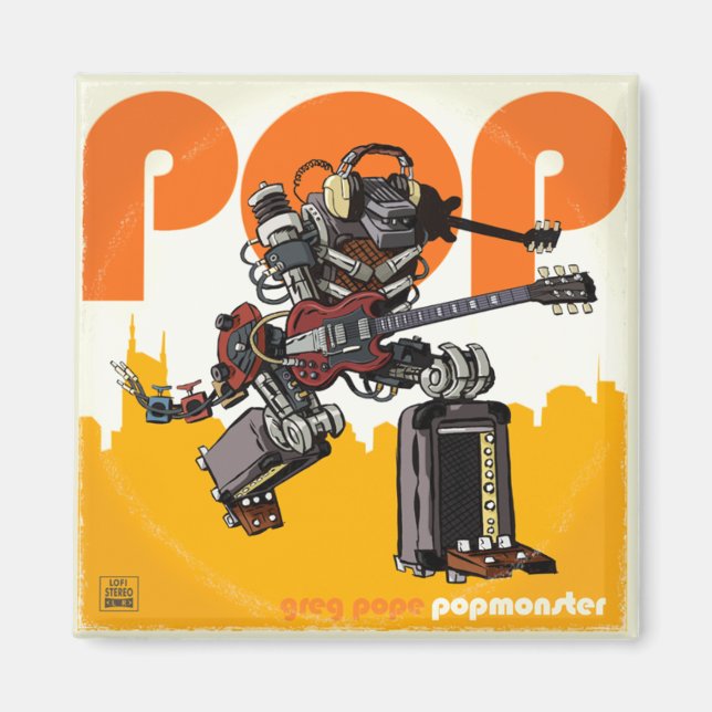 IMÁN MAGNETO DE ÁLBUM DE POPMONSTER (Frente)