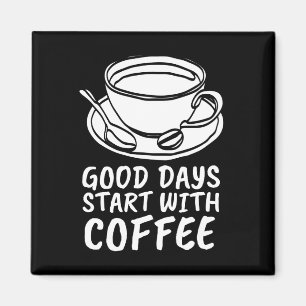 IMÁN MAGNETOS DE CAFÉ, BUENOS DÍAS COMIENZAN CON CAFÉ