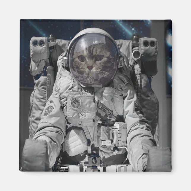 IMÁN MAGNETOS DE LA PLAZA CAT EN ESPACIO AUSTRONAUTA (Frente)