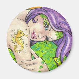Imán Magnetoscopio de arte fantasía de la sirena índi