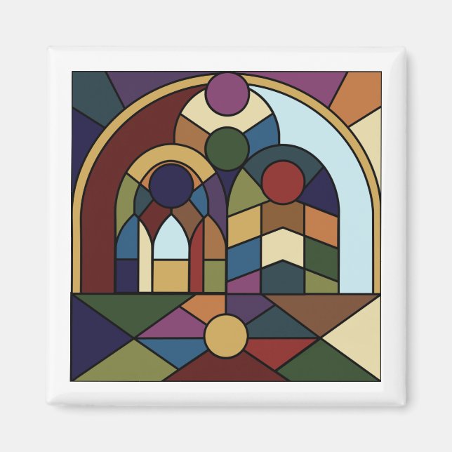 Imán Magnetoscopio de bloques de color (Frente)