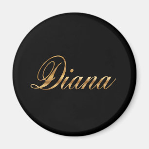 Imán Magnetoscopio de Diana gold Design Lettering