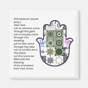 Imán Magnetoscopio de mano cuadrado de Khamsa