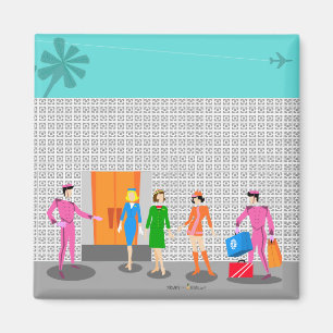 Imán Magnetoscopio Fiesta de manantiales de palm atómi