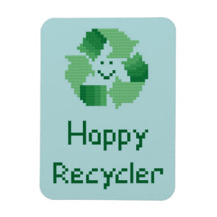 Imán Magnetoscopio flexible feliz reciclador