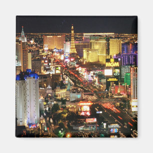 Imán Magnetoscopio Nocturno de Las Vegas