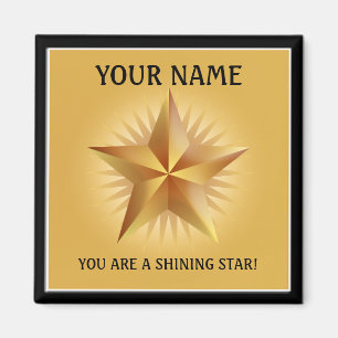 Imán Magnetoscopio Personalizado Gold Star