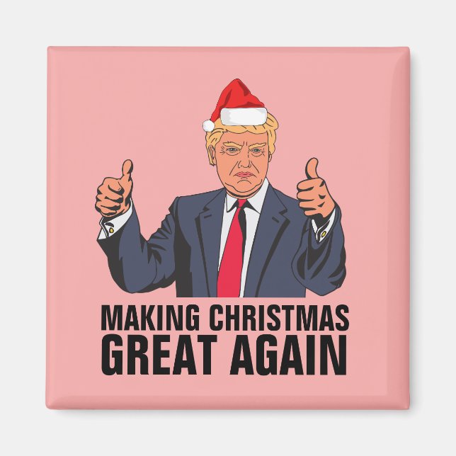 IMÁN MAGNETS DE NAVIDADES DONALD TRUMP (Frente)