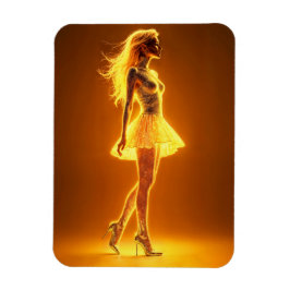 Imán Magnífica belleza en elegantes vestigios dorados