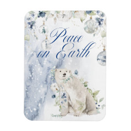 Imán Magnífica tipografía acuática verde nieve