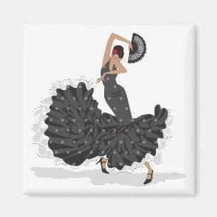 Imán Magnífico de bailarina flamenco