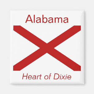 Imán Magnífico de bandera de Alabama