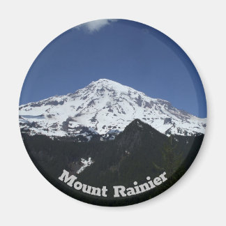 Imán Magnífico de fotografía circular de Mount Rainier