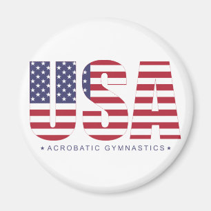 Imán Magnífico de gimnasia acrobática de Estados Unid