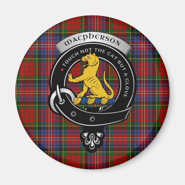 Imán Magnífico de la placa de clan Macpherson (Frente)