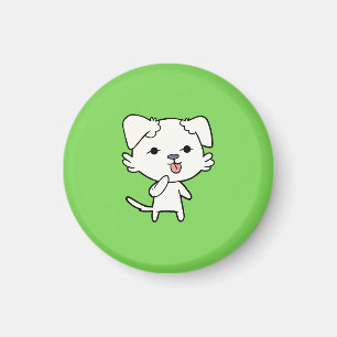 Imán Magnífico de perro gatito - Verde