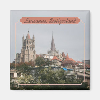 Imán Magnífico de recuerdo de fotos de viajes de Lausan