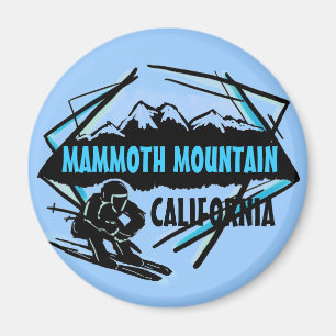 Imán Magnífico del logo azul para esquí de Mammoth Mo