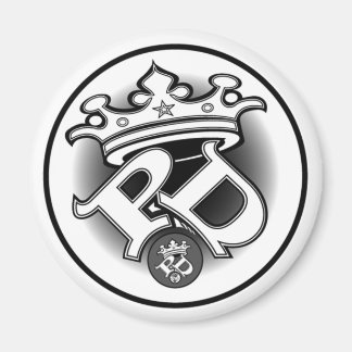 Imán Magnífico del logotipo blanco Poe Dis