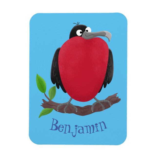 Imán Magnífico personalizado de pájaro fragata (Vertical)
