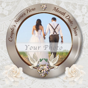 Imán Magnífico Personalizado, La Boda Magnética Favorec