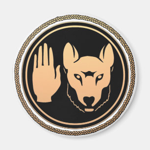 Imán Magníficos de arte nativo de los Lobo de las Nacio