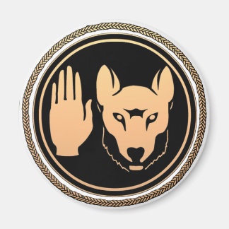 Imán Magníficos de arte nativo de los Lobo de las Nacio