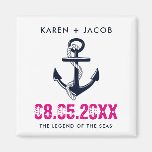 Imán Magníficos Favoritos de Boda de Barco de Cruceros