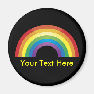 Imán Magníficos Rainbow clásicos personalizados por P