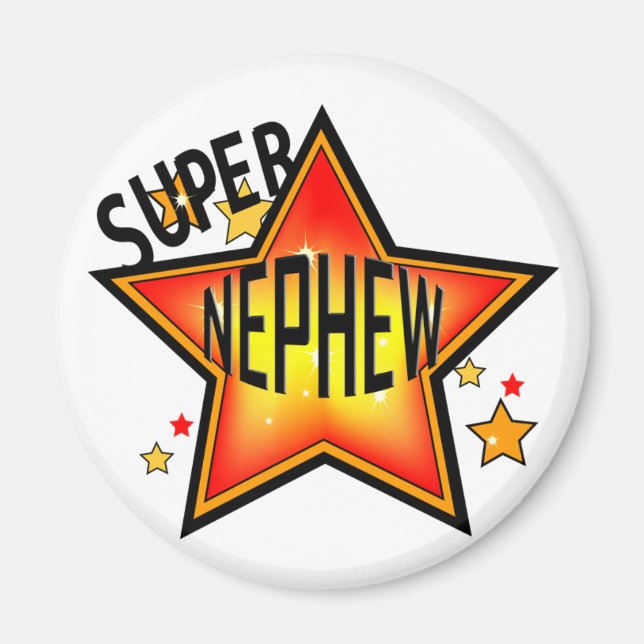 Imán Magnitud divertida del sobrino Super Star (Frente)