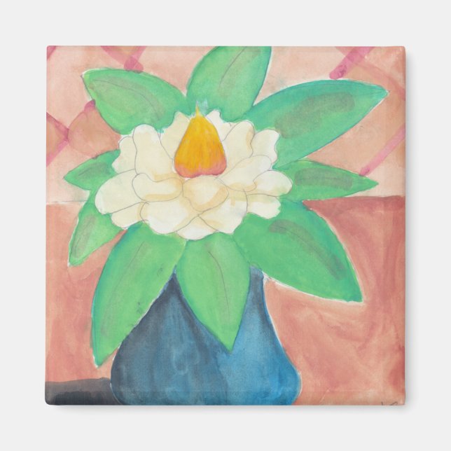 Imán magnolia (Frente)