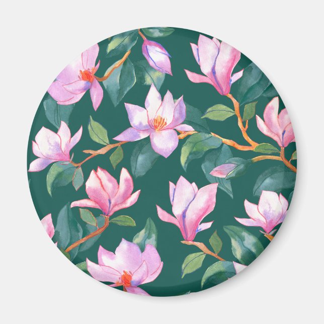 Imán Magnolia floreciente (Frente)