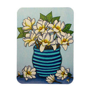 Imán Magnolia Grandiflora Magnet por Lisa Lorenz