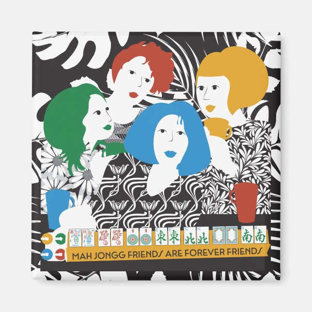Imán Mah Jong Friends Magnet (Frente)