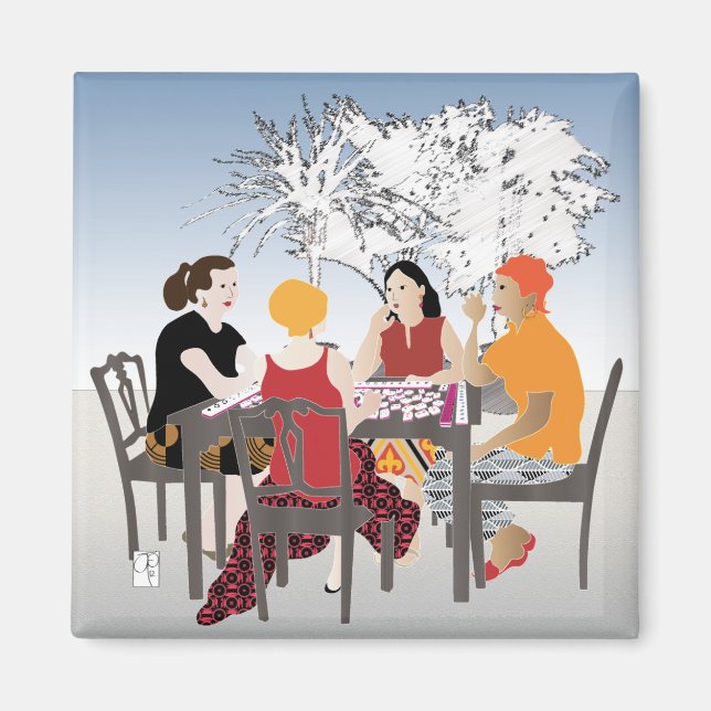 Imán Mah Jongg Alfresco Magnet (Frente)