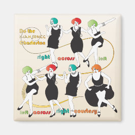 Imán Mah Jongg Charleston Dancers Magnet
