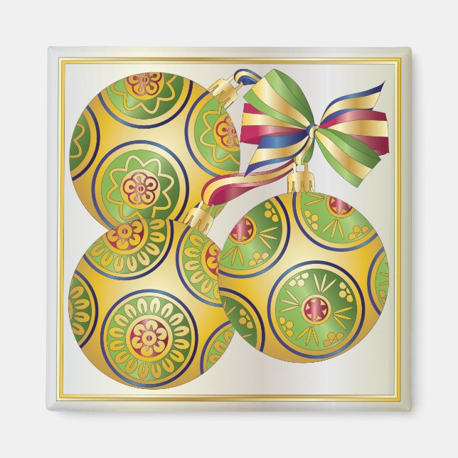 Imán Mah Jongg Christmas Ornaments Magnet (Frente)