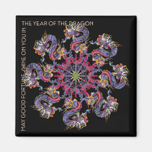 Imán Mah Jongg Dragon Year Magnet