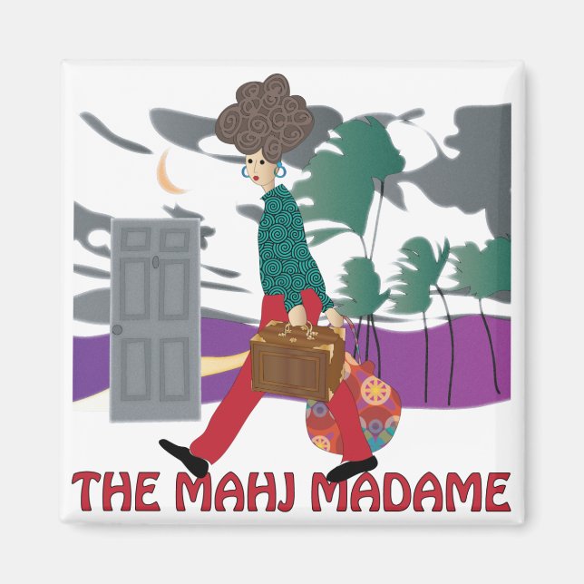 Imán Mah Jongg El Mahj Madame Magnet (Frente)