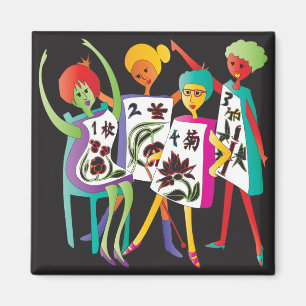Imán Mah Jongg Flower Dance