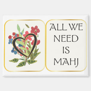 Imán Mah Jongg Heart Magnet