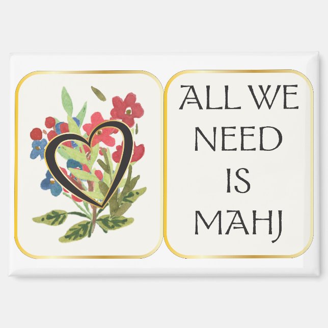 Imán Mah Jongg Heart Magnet (Anverso)