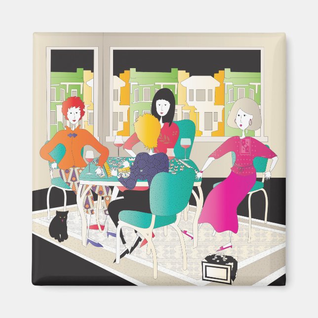 Imán Mah Jongg Mahj Night2 (Frente)