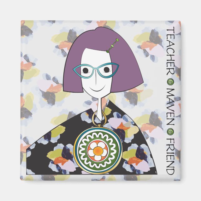 Imán Mah Jongg Maven Magnet (Frente)