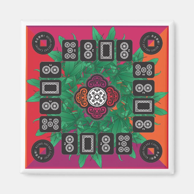 Imán Mah Jongg Money Tree 2025 Magnet (Frente)