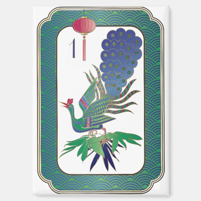 Imán Mah Jongg One Bam Magnet (Anverso)