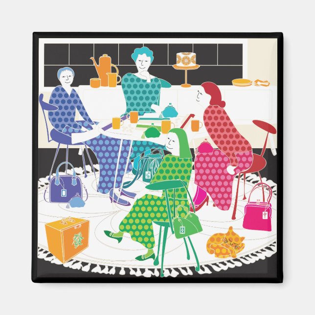 Imán Mah Jongg Polka-Dots Magnet (Frente)